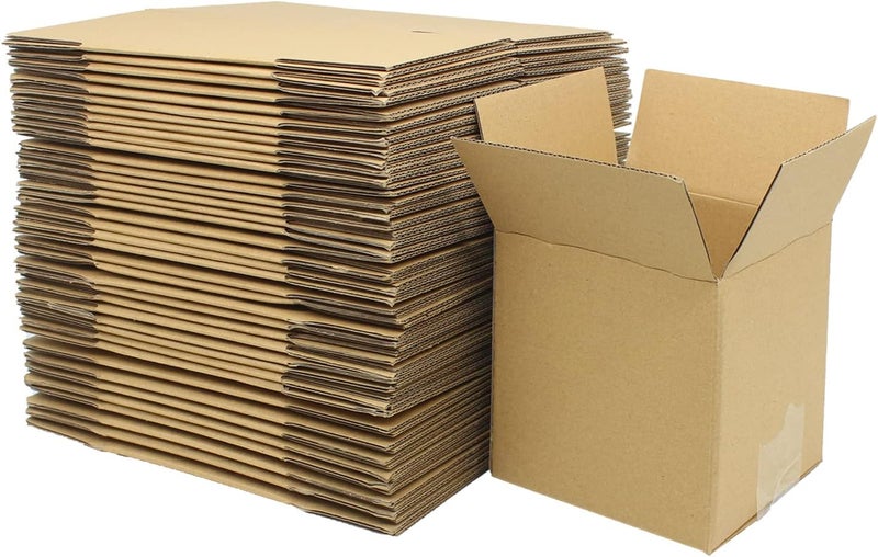 zmybcpack 40 Pack Small Shipping Box 4x4x4 inch, Corrugated Cardboard Mailer Shipping Boxes for Small Business Packing Mailing - Image 1